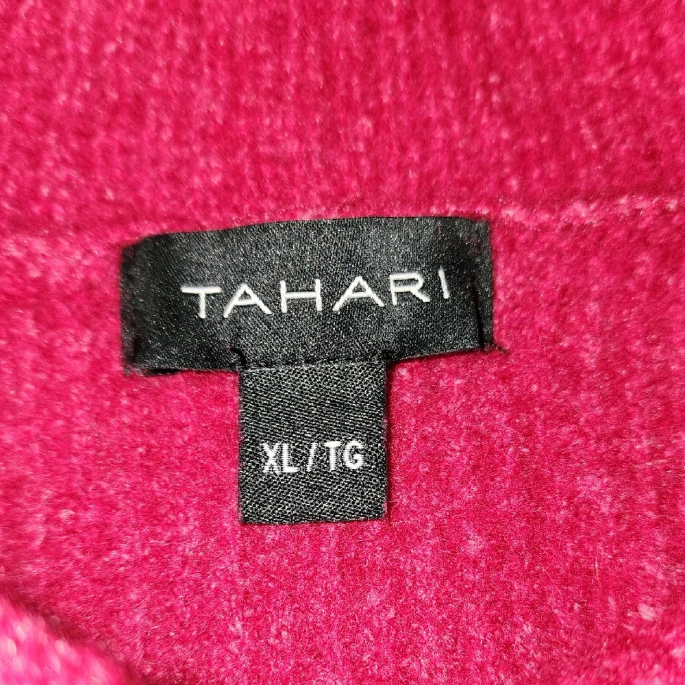 Tahari Merino Blend Fuchsia Knitwear Turtleneck Sweater Women's M - Picture 6 of 8